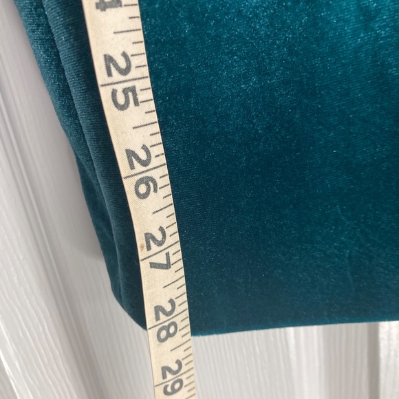 Nine West Velvet Blazer Size M Teal Blue - Picture 9 of 10
